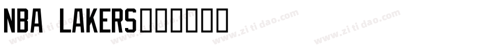 NBA Lakers字体转换